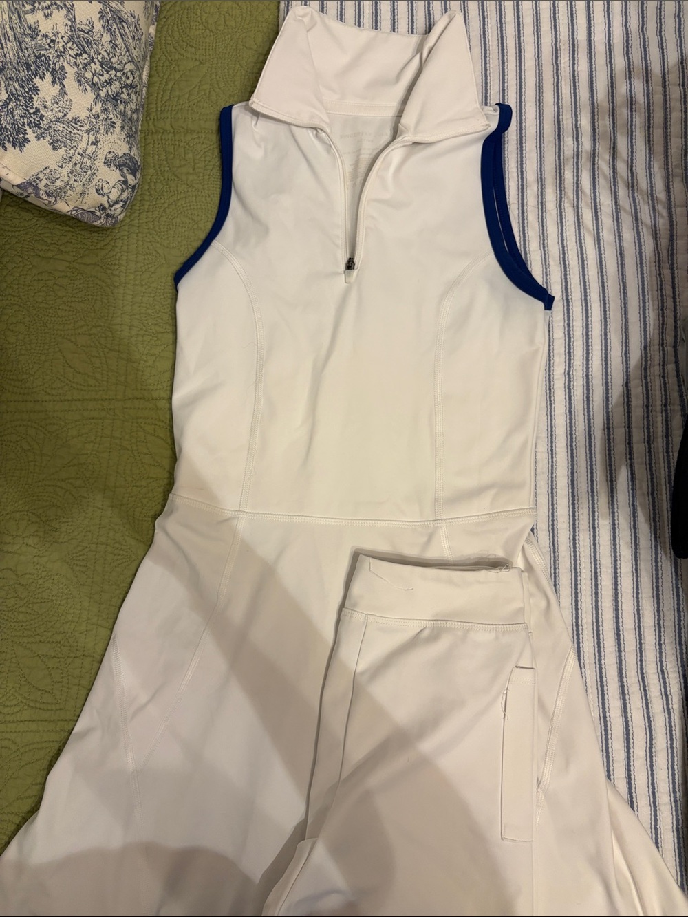 Women’s White Tennis Dress with Under-Shorts